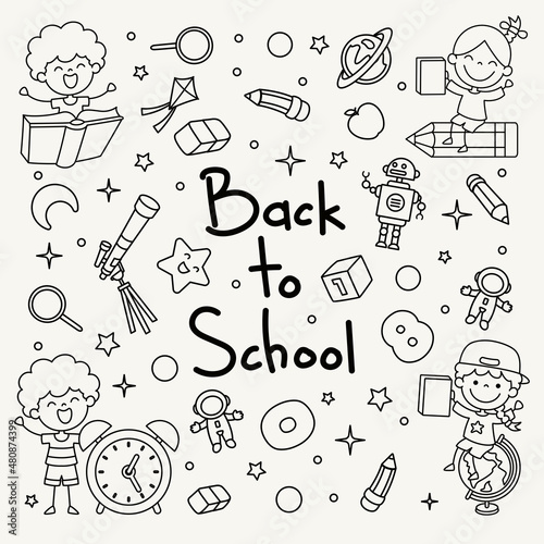Hand Drawn Funny Cartoon Student
