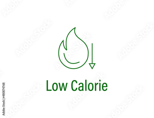 low-calorie icon vector illustration  photo