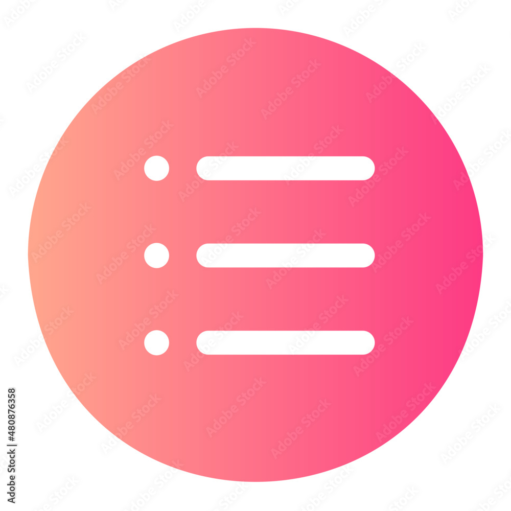 list gradient icon list gradient icon