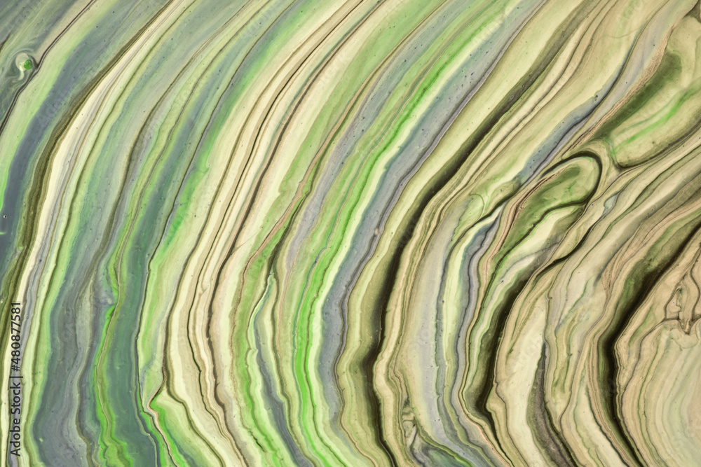 Abstract fluid art background light green and beige colors. Liquid marble. Acrylic painting with olive gradient. Abstract fluid art background light green and beige colors. Liquid marble. Acrylic painting with olive gradient.