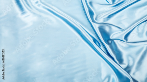 light blue silk fabric background