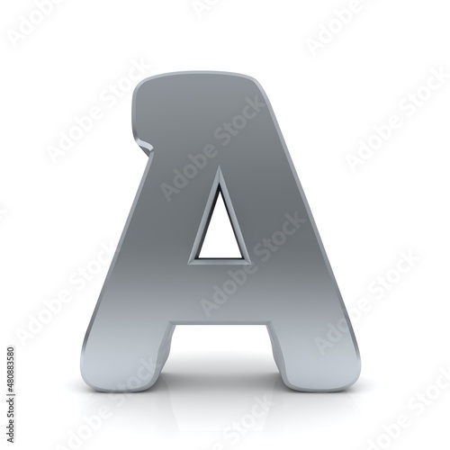 A letter silver 3d