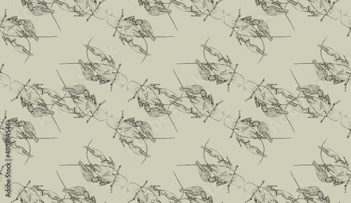 Seamless pattern with crayf...