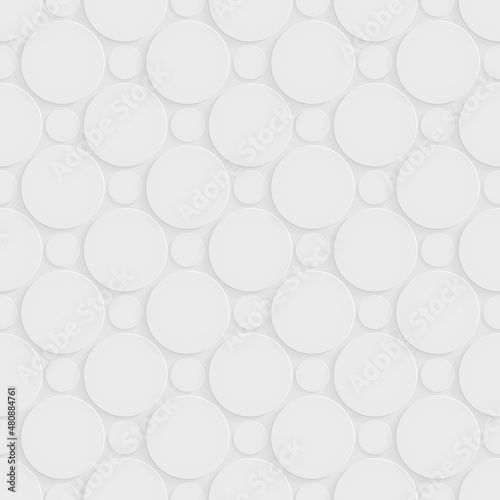 Seamless gray background from circles  vector illustration.