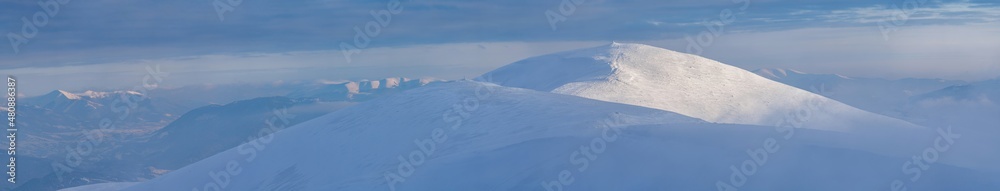 Beautiful winter in the Carpathian mountains, Ukraine Beautiful winter in the Carpathian mountains, Ukraine
