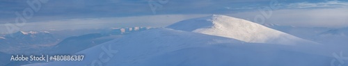 Beautiful winter in the Carpathian mountains  Ukraine