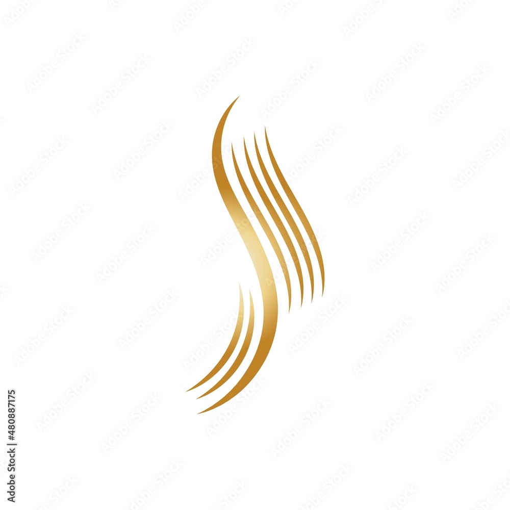 hair wave woman logo vector illustration design hair wave woman logo vector illustration design