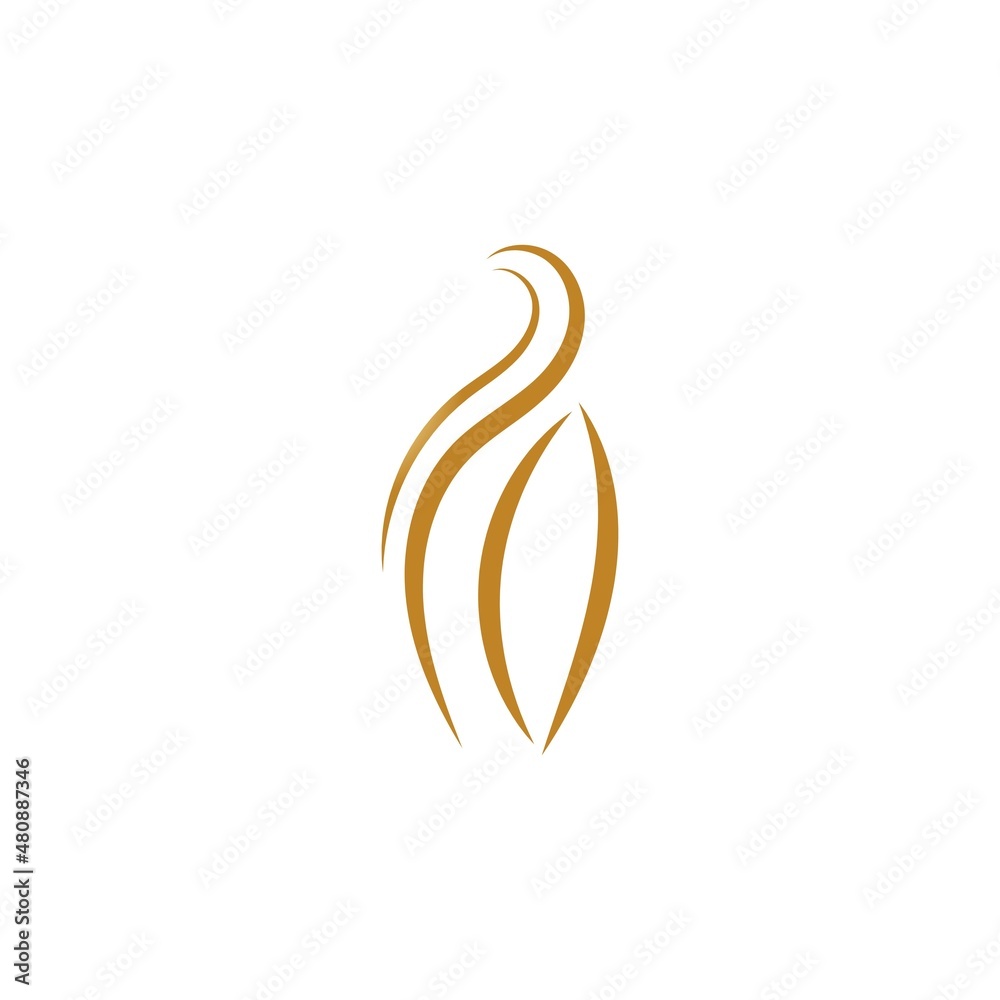 hair wave woman logo vector illustration design hair wave woman logo vector illustration design