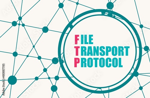 FTP - File Transfer Protocol acronym in circle.