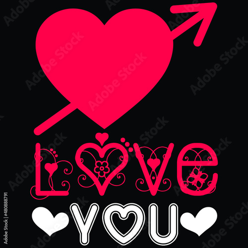 Happy Valentines Day T-shirt Design