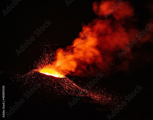 Eruption du Piton de La Fournaise, réunion