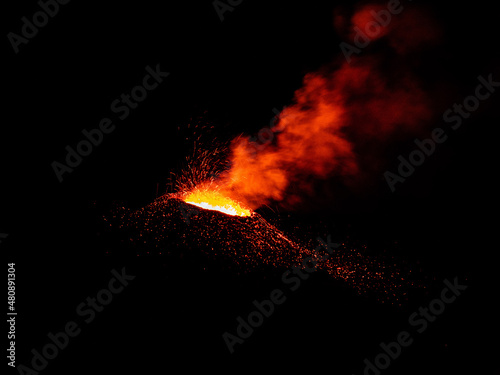 Eruption du Piton de La Fournaise, réunion