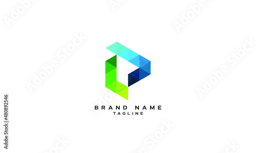 LP, PL, Abstract initial monogram letter alphabet logo design