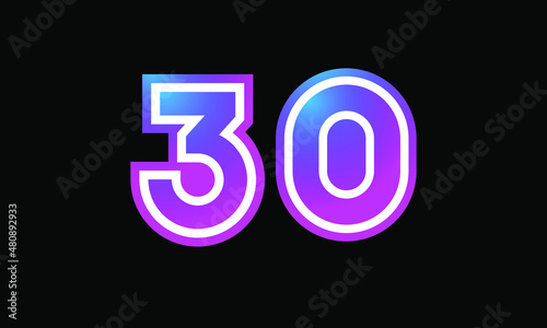 30 New Number Metaverse Color Purple Business