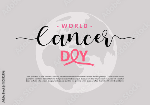 World cancer day concept ba...