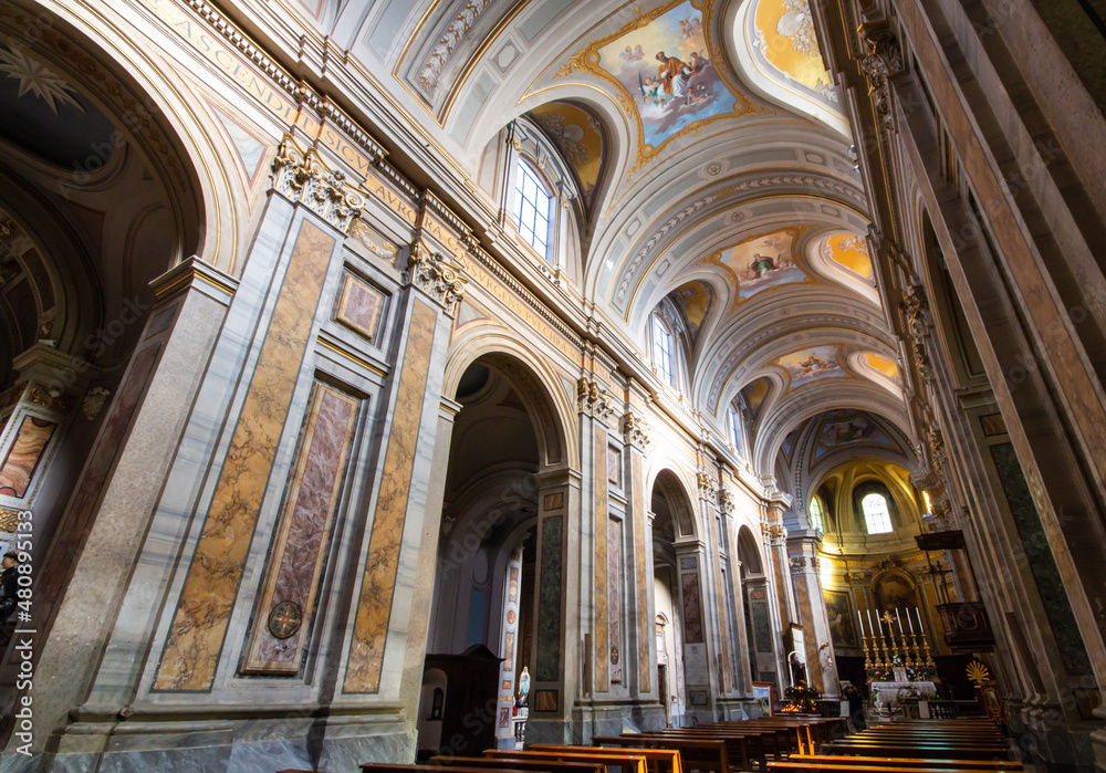 The Co-cathedral of Santa Maria Assunta (Sutri) Built on previous sacred buildings in the 17th century and renovations to the Baroque style in the 17th century .