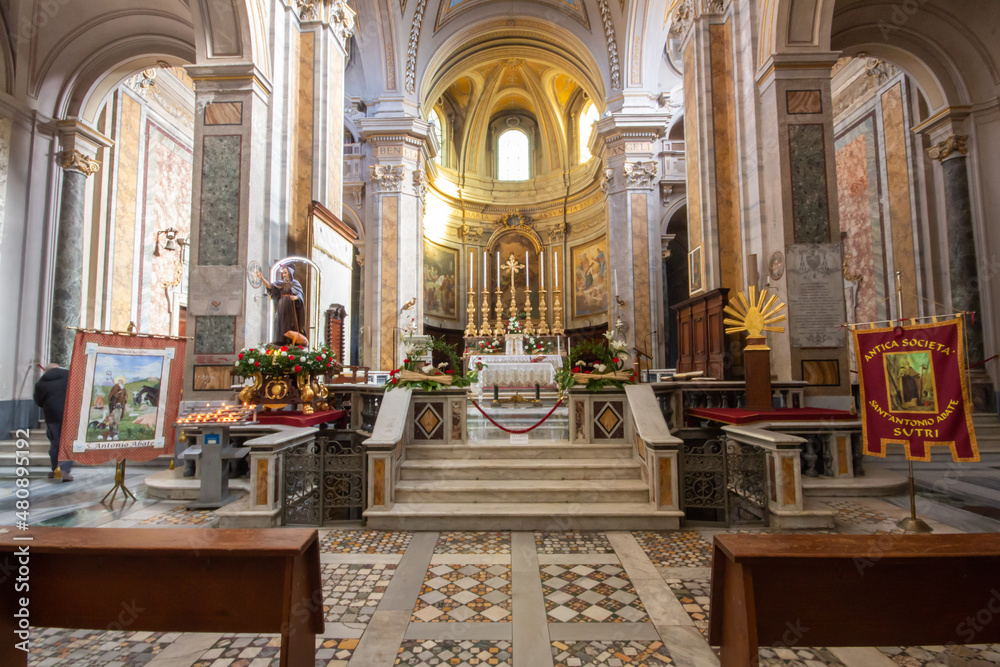 The Cocathedral of Santa Maria Assunta (Sutri) Built on previous