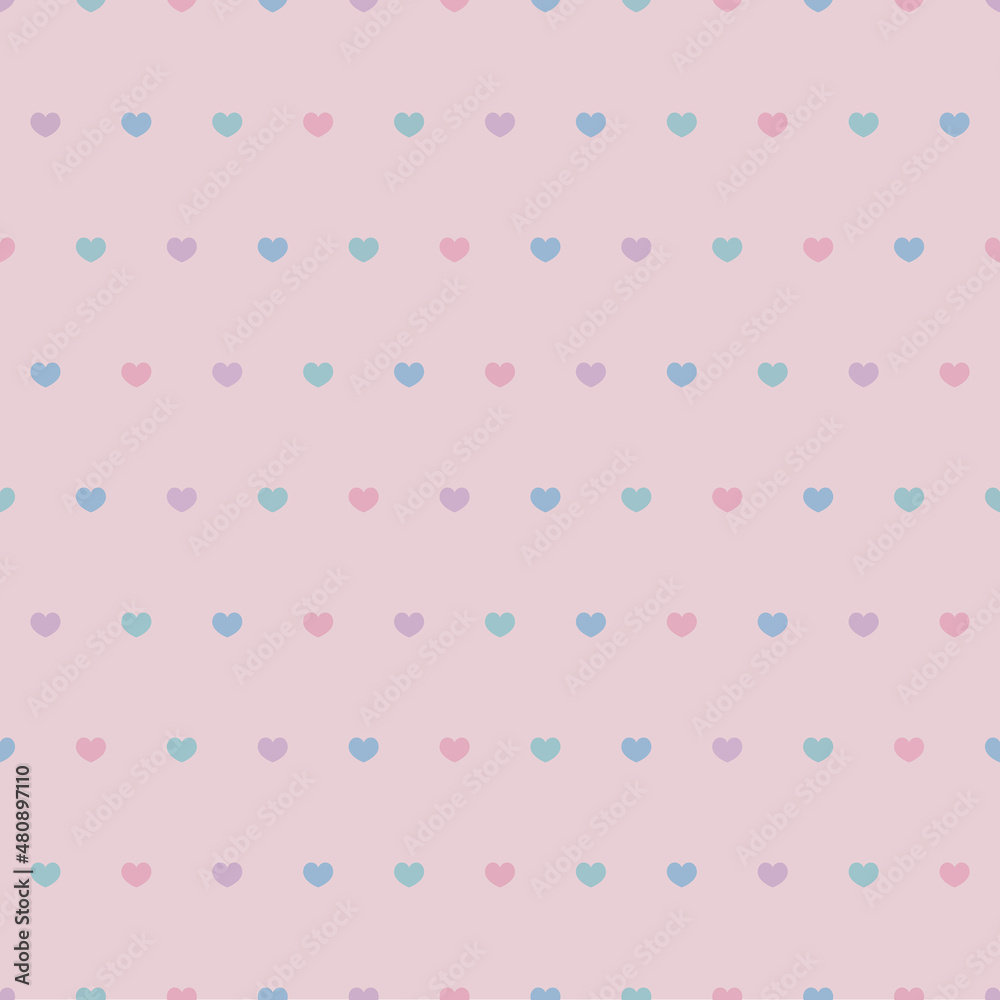 Heart shape on pink background vector seamless Heart shape on pink background vector seamless