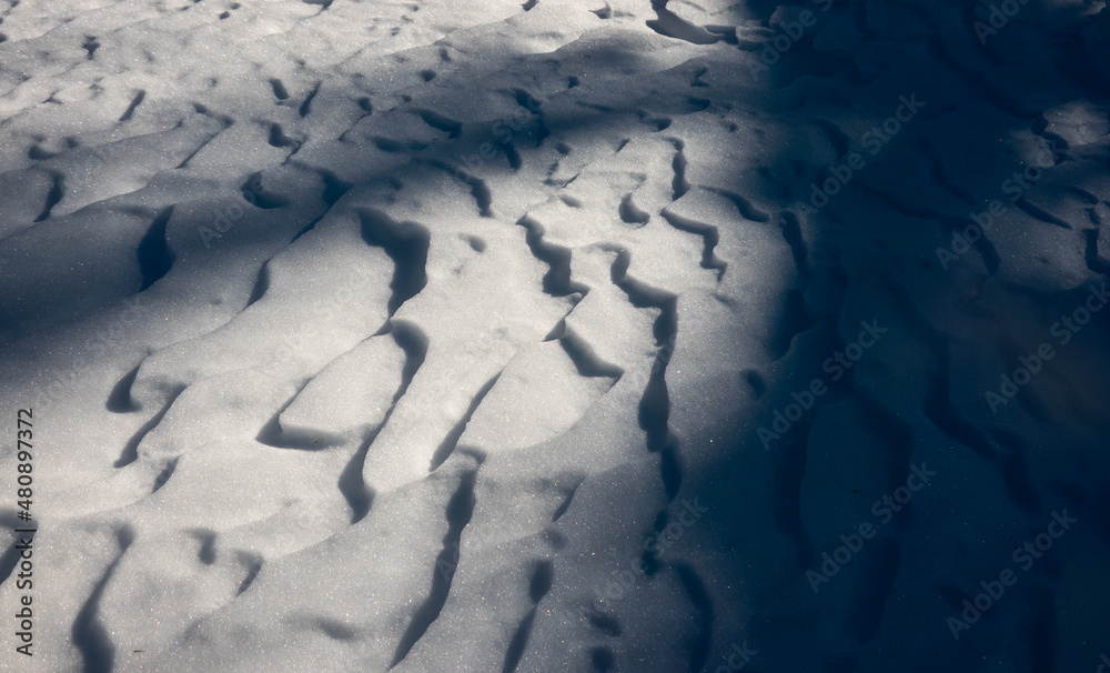 Winter textures. Details of the shapes that winter creates from snow on top of the mountains. Abstract texture background. Winter textures. Details of the shapes that winter creates from snow on top of the mountains. Abstract texture background.