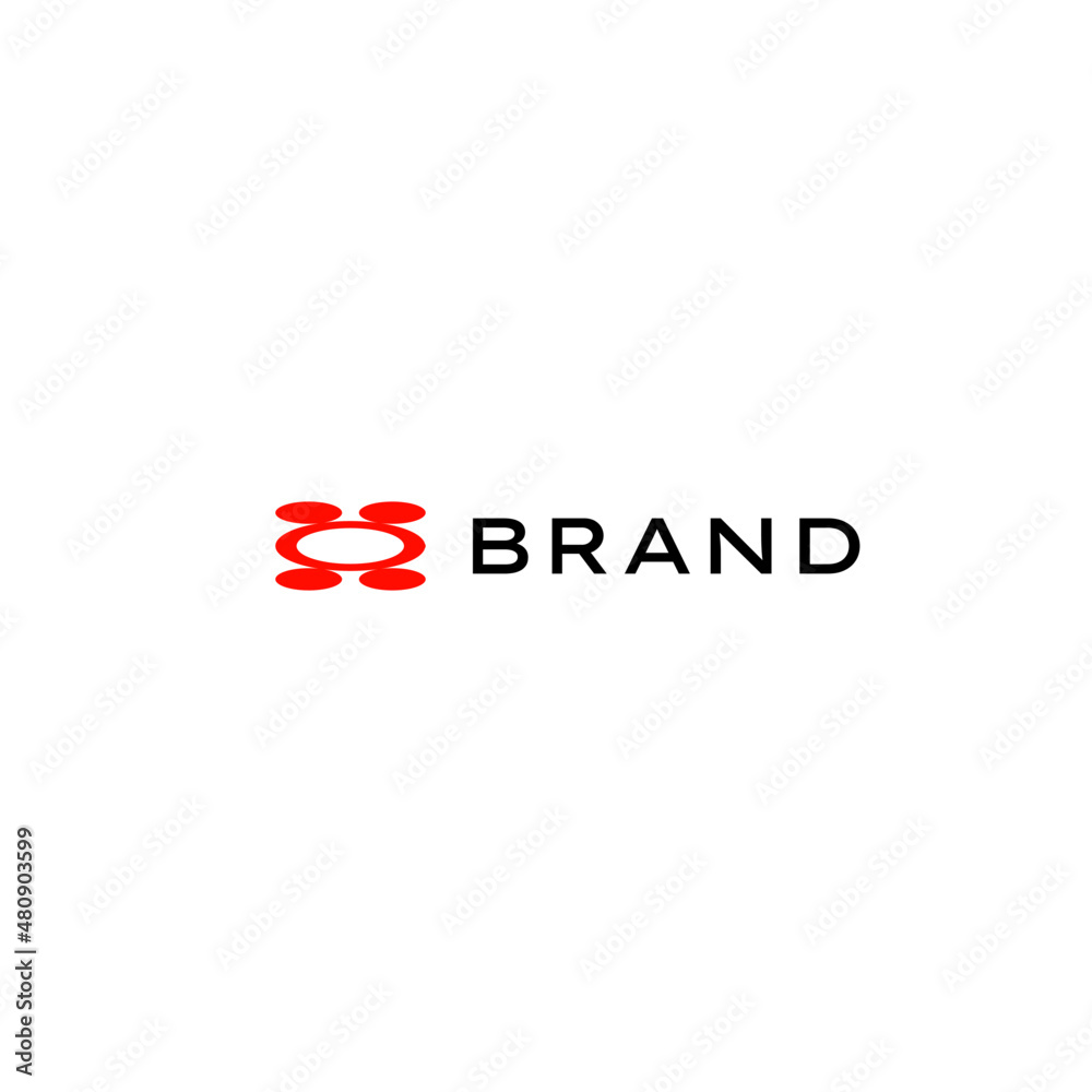 dynamic letter h Technology Logo