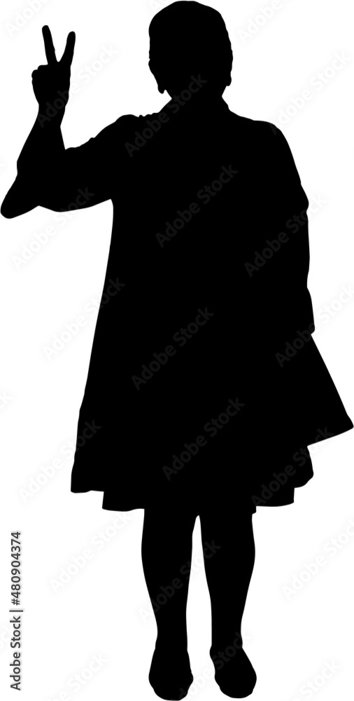 silhouette of a person with a bag