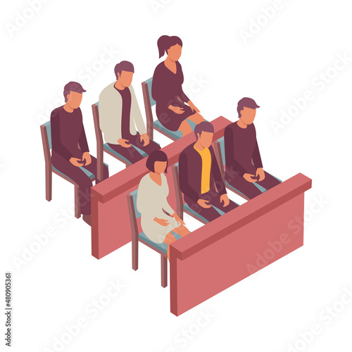 Isometric Jury Illustration