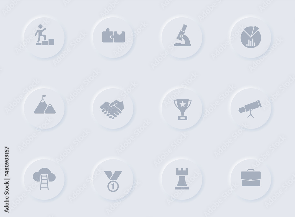 startup gray vector icons on round rubber buttons. startup icon set for web, mobile apps, ui design and promo business polygraphy startup gray vector icons on round rubber buttons. startup icon set for web, mobile apps, ui design and promo business polygraphy