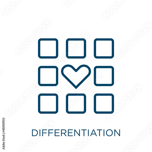 Canvas Print differentiation icon