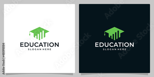 College, Graduate, Campus, Education logo design and investment logos. Premium Vector