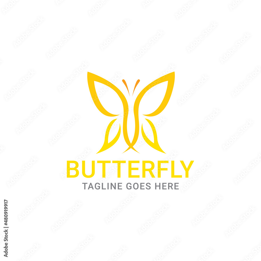 Abstract Butterfly logo template. simple Vector logo illustration. Abstract Butterfly logo template. simple Vector logo illustration.