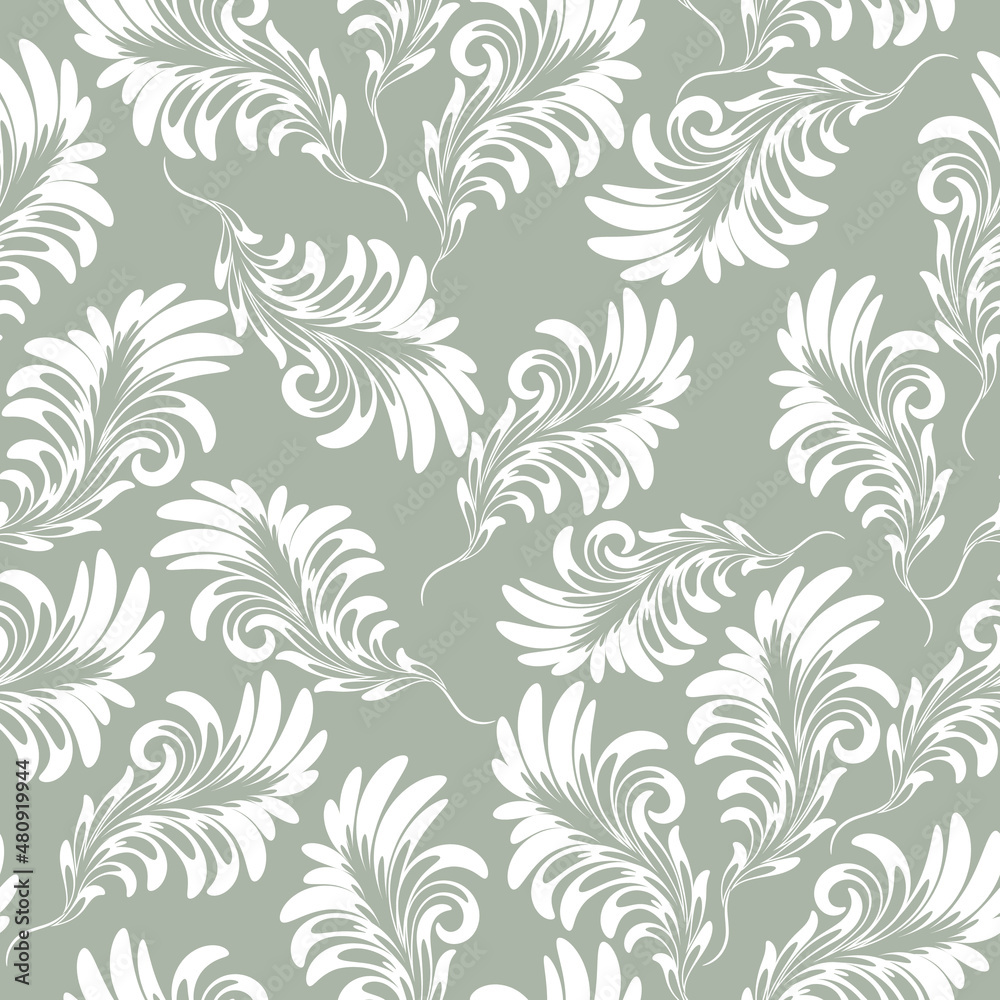 Floral pattern. Seamless graphic vector background. Ornament for fabric, wall-paper, packing.
