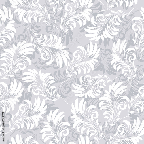 Floral pattern. Seamless graphic vector background. Ornament for fabric, wall-paper, packing.