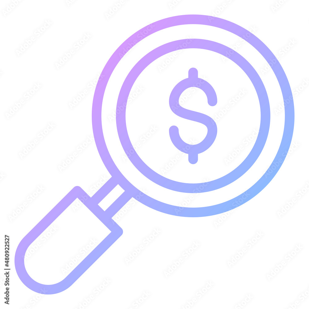 market research gradient icon market research gradient icon