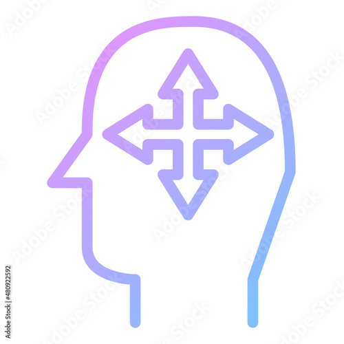 decision making gradient icon