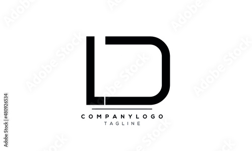 Abstract Letter Vector Logo Design Template ld dl photo