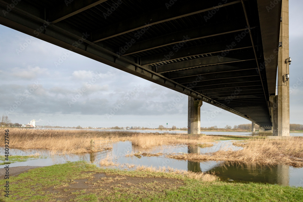 Molenbrug over de IJssel bij Kampen, Overijssel Province, The Netherlands Molenbrug over de IJssel bij Kampen, Overijssel Province, The Netherlands