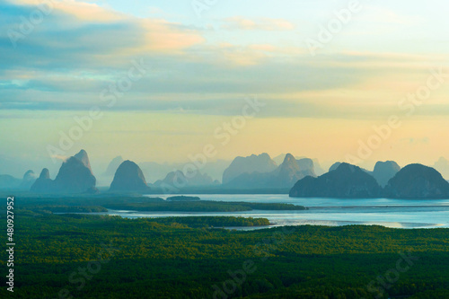 SamedNangChi Viewpoint, PhangNga, Thailand
