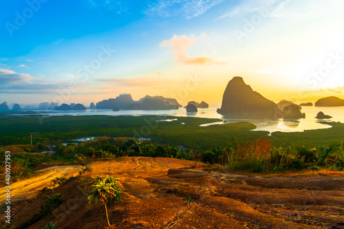 SamedNangChi Viewpoint, PhangNga, Thailand