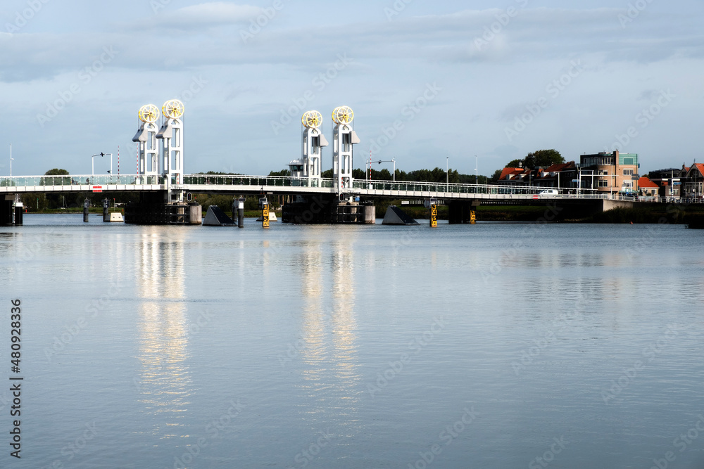 Fototapeta premium Stadsbrug in Kampen, Overijssel Province, The Netherlands