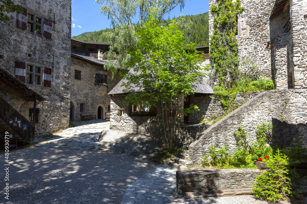 Wonderful view of Tures Castle in South Tyrol Wonderful view of Tures Castle in South Tyrol