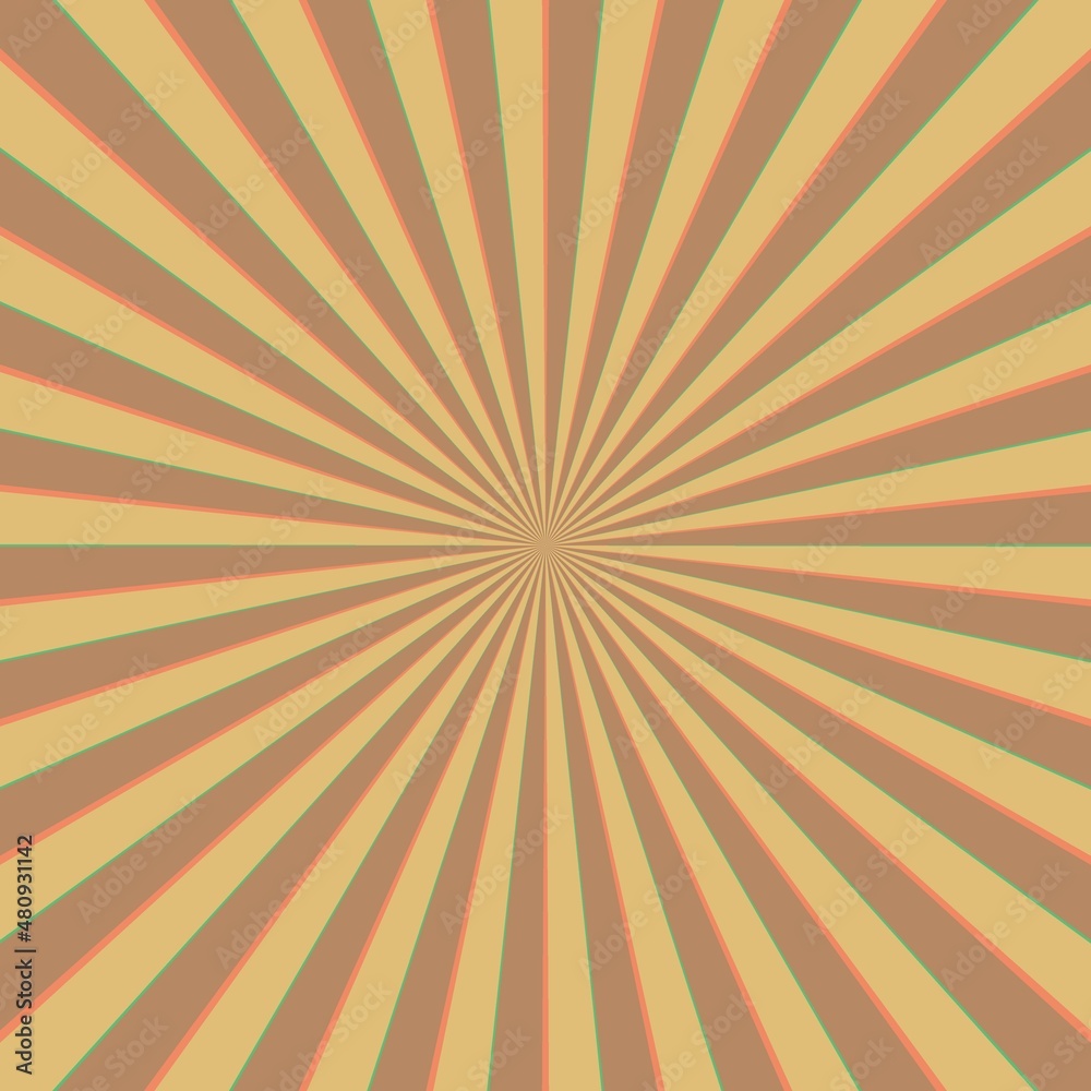 Fototapeta premium An illustration with rays coming out of the center. Unique radial pattern. Background with stripes, lines, diagonals. For scrapbooking, printing, websites and bloggers