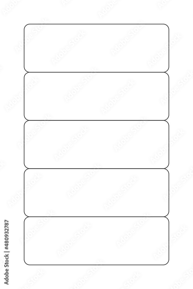 Rectangular label templates for various products Labels without