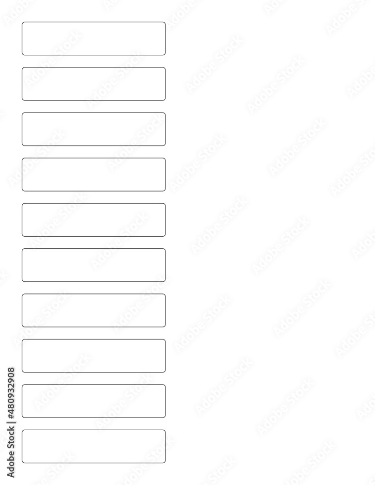Rectangular Vector Templates - Blank Labels Rectangular Vector Templates - Blank Labels