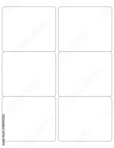 Blank label templates for your design - Suitable for different products
