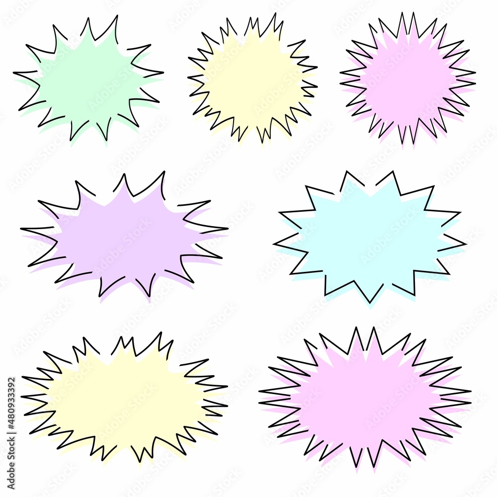 Simple cute frameset in pastel colors Simple cute frameset in pastel colors