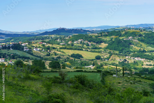 Landscape in Molise near Macchiagodena and Frosolone