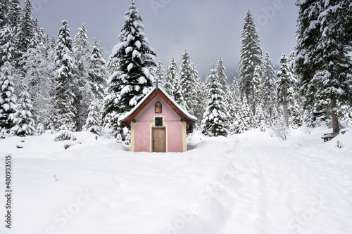 house in the mountains