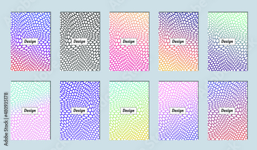 Abstract modern background. Geometric shapes and lines. Colorful gradient vector texture