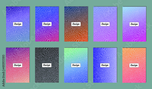 Abstract modern background. Geometric shapes and lines. Colorful gradient vector texture