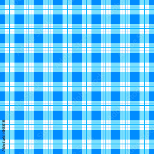 Seamless pattern light and dark blue colors for plaid, fabric, textile, clothes, tablecloth